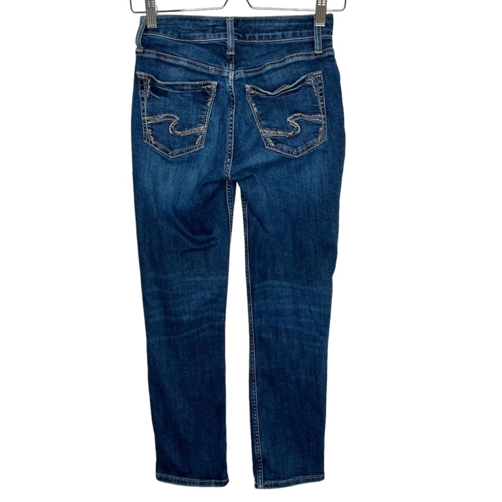 silver jeans co the Avery capri denim blue jeans size 24 country western